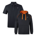 Black/Orange