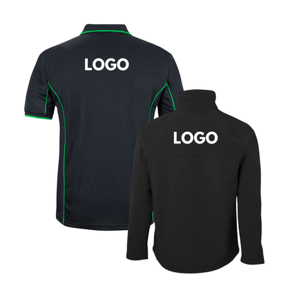 Jb's Wear 4 Polo Shirt + 2 Softhshell Jacket, Front Embroidery - No Back