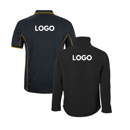 Jb's Wear 4 Polo Shirt + 2 Softhshell Jacket, Front Embroidery - No Back