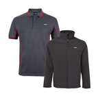 Charcoal/Red