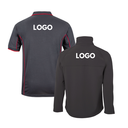 Jb's Wear 4 Polo Shirt + 2 Softhshell Jacket, Front Embroidery - No Back