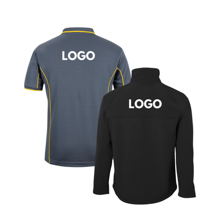 Jb's Wear 4 Polo Shirt + 2 Softhshell Jacket, Front Embroidery - No Back
