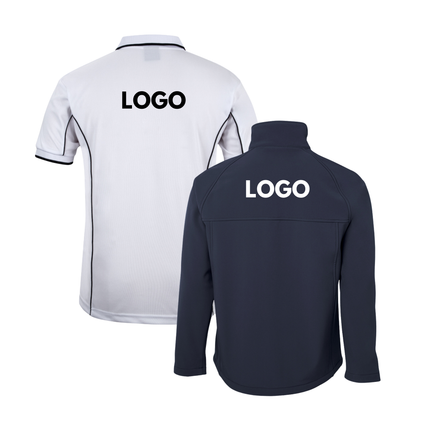 Jb's Wear 4 Polo Shirt + 2 Softhshell Jacket, Front Embroidery - No Back