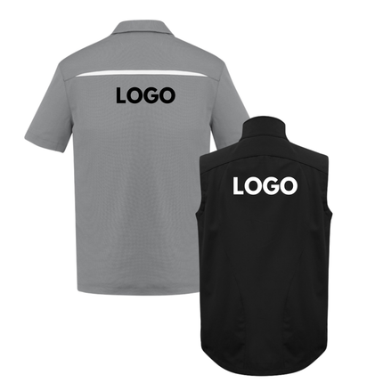 Biz Collection 4 Polo Shirt + 2 Softhshell Vest, Front Embroidery - No back