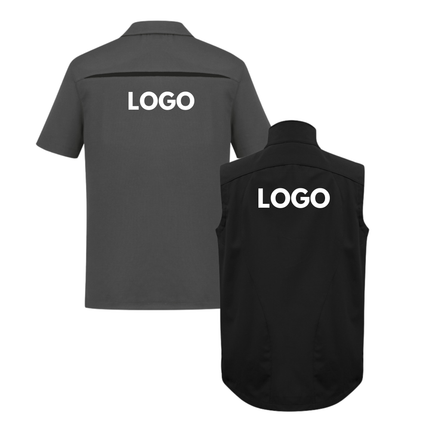 Biz Collection 4 Polo Shirt + 2 Softhshell Vest, Front Embroidery - No back