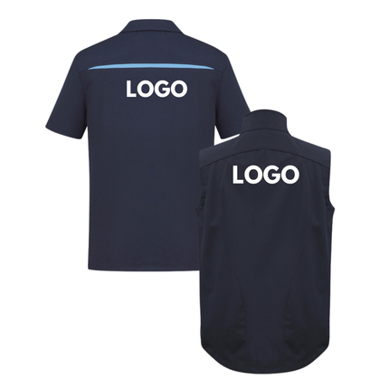 Biz Collection 4 Polo Shirt + 2 Softhshell Vest, Front Embroidery - No back