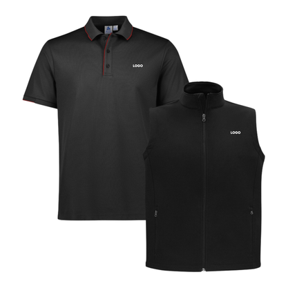 Biz Collection Uniform Bundle Pack - 4 Polo Shirt + 2 Softhhell Vest, with Front Embroidery