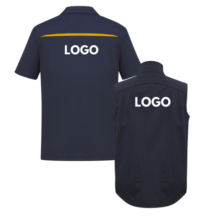 Biz Collection 4 Polo Shirt + 2 Softhshell Vest, Front Embroidery - No back