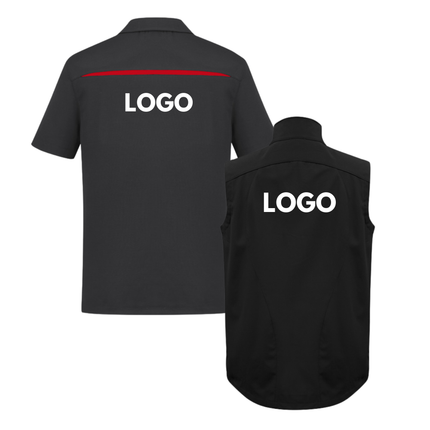 Biz Collection 4 Polo Shirt + 2 Softhshell Vest, Front Embroidery - No back