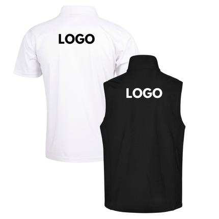 Winning Spirit Custom Workwear Bundle – 4 Polo Shirts + 2 Softshell Vests (Free Logo)