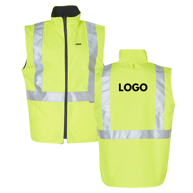 Winning Spirit Hi-Vis Safety Custom Workwear Bundle – 10 Reversible Safety Vests with Free Logo