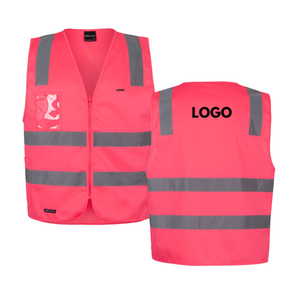 JB's Wear Hi-Vis Safety Custom Workwear Bundle – 10 Safety Vests with Free Logo