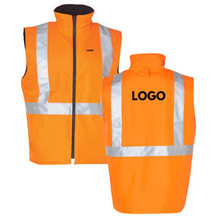 Winning Spirit Hi-Vis Safety Custom Workwear Bundle – 10 Reversible Safety Vests with Free Logo