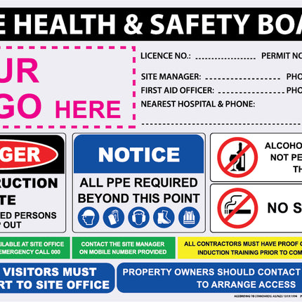 WHS - Custom Printed Worksite Safety Signs