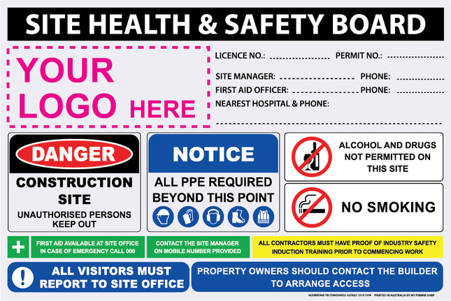 WHS - Custom Printed Worksite Safety Signs