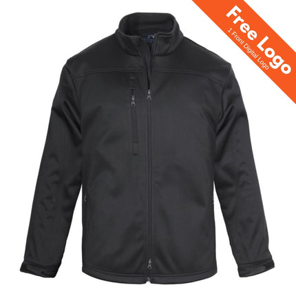 Biz Collection Men's Softshell Windproof Jacket
