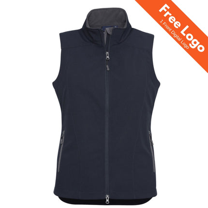 Biz Collection Women's Geneva 3-Layer Softshell Vest