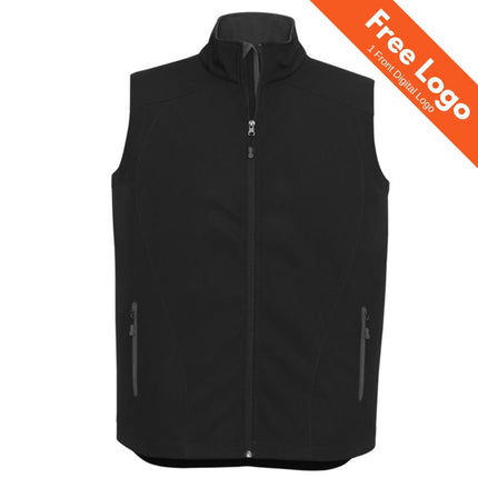 Biz Collection Mens 3-Layer SoftShell Geneva Vest