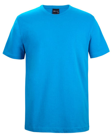 Unbranded JB's 1HT Classic Tee in Aqua, front view on a white background.