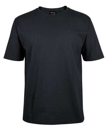 Unbranded JB's 1HT Classic Tee in Black, front view on a white background.