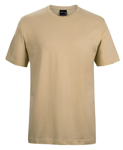 Unbranded JB's 1HT Classic Tee in Bone, front view on a white background.