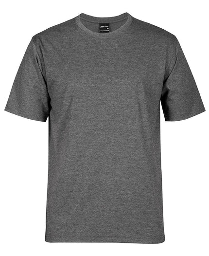 Unbranded JB's 1HT Classic Tee in Charcoal Marle, front view on a white background.