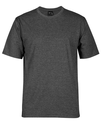 Unbranded JB's 1HT Classic Tee in Graphite Marle, front view on a white background.