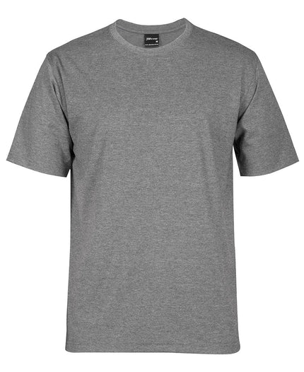 Unbranded JB's 1HT Classic Tee in Grey Marle, front view on a white background.