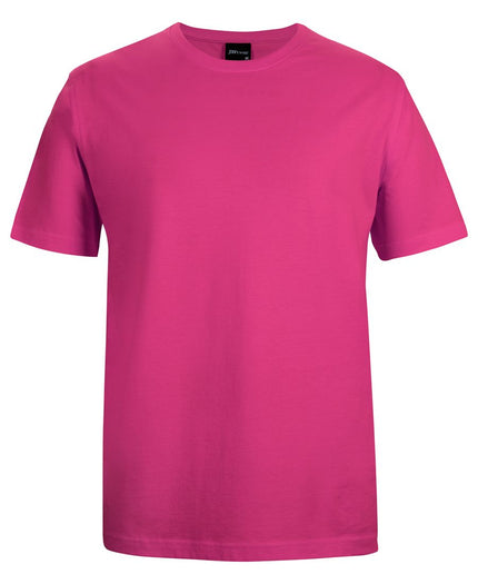 Unbranded JB's 1HT Classic Tee in Hot Pink, front view on a white background.