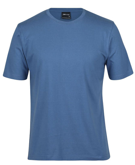 Unbranded JB's 1HT Classic Tee in Indigo, front view on a white background.
