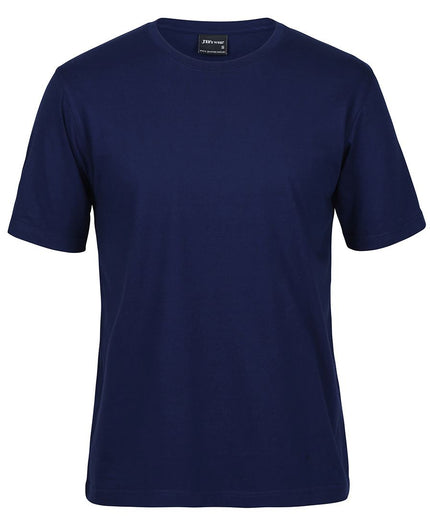 Unbranded JB's 1HT Classic Tee in Jnr Navy, front view on a white background.
