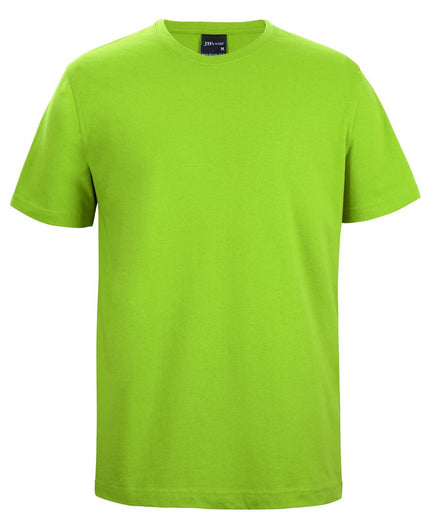 Unbranded JB's 1HT Classic Tee in Lime, front view on a white background.
