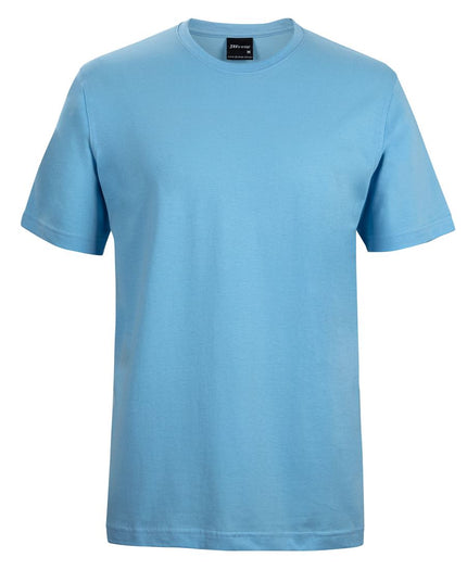 Unbranded JB's 1HT Classic Tee in Lt Blue, front view on a white background.