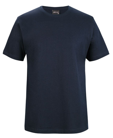 Unbranded JB's 1HT Classic Tee in Navy, front view on a white background.