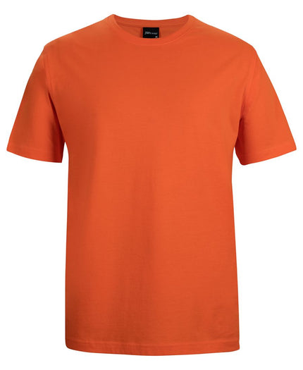 Unbranded JB's 1HT Classic Tee in Orange, front view on a white background.