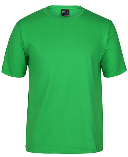 Unbranded JB's 1HT Classic Tee in Pea Green, front view on a white background.