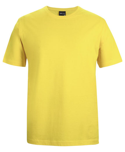 Unbranded JB's 1HT Classic Tee in Yellow, front view on a white background.