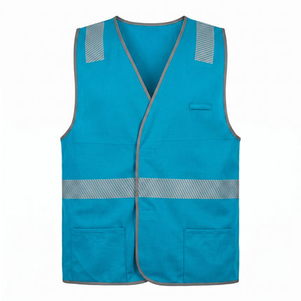 Custom Coloured Safety Vest - FREE Printed Logo - No Minimum Order