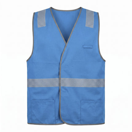 Custom Coloured Safety Vest - FREE Printed Logo - No Minimum Order