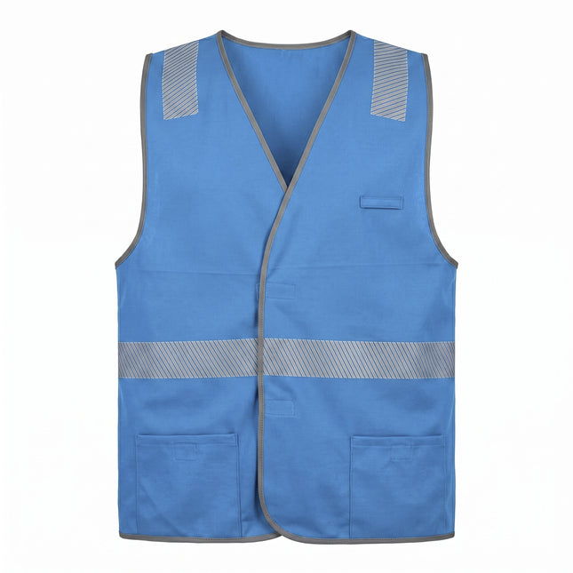 Custom Coloured Safety Vest - FREE Printed Logo - No Minimum Order