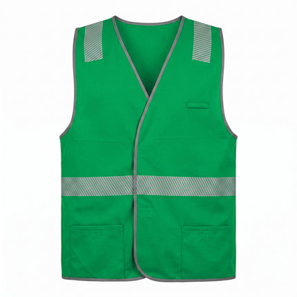 Custom Coloured Safety Vest - FREE Printed Logo - No Minimum Order