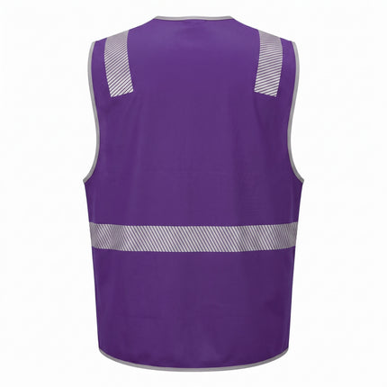 Custom Coloured Safety Vest - FREE Printed Logo - No Minimum Order