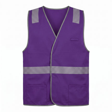 Custom Coloured Safety Vest - FREE Printed Logo - No Minimum Order