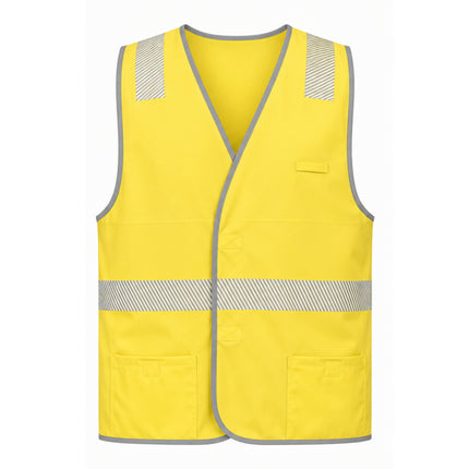 Custom Coloured Safety Vest - FREE Printed Logo - No Minimum Order