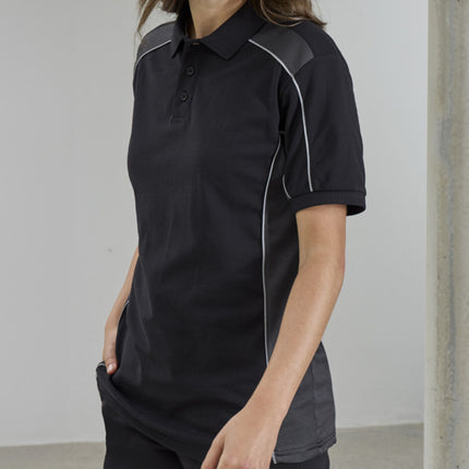 Biz Collection Unisex Grid Short Sleeve Polo