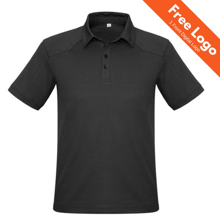 Biz Collction Men's Profile Shor Sleeve Polo