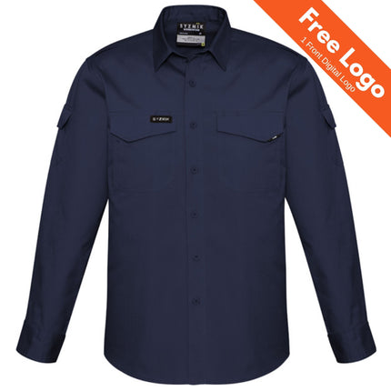 Syzmik Men's Rugged Cooling Long Sleeve Work Shirt