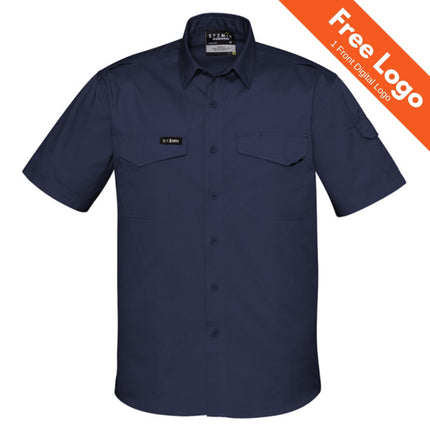 Syzmik Men's Rugged Cooling Short Sleeve Work Shirt