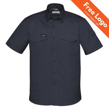 Syzmik Men's Rugged Cooling Short Sleeve Work Shirt