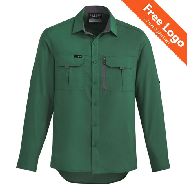 Men's Lightweight Outdoor Long Sleeve Shirt - Breathable Ripstop